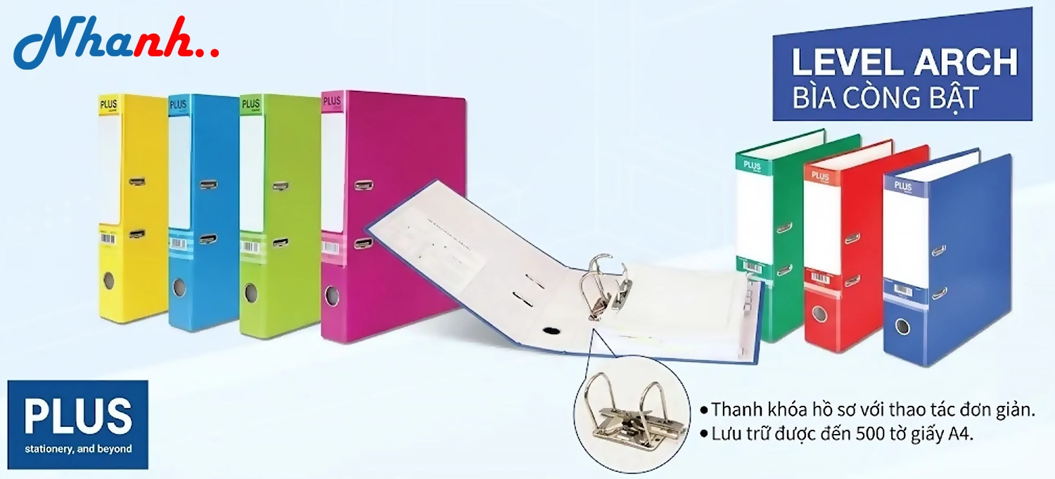 Giải Pháp Lưu Trữ Hồ Sơ Toàn Diện: Cung Cấp File Còng Bật Plus Chính Hãng Cho Doanh Nghiệp B2B